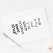 Trinken wie Zwerge rauchen wie Zauberer singen wie Rechteckiger Aufkleber (Umschlag)