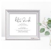 Trinken wir, Bar für Hochzeitsfeier Poster