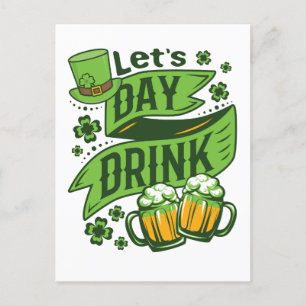 Trinken wir den St. Patricks Day trinken Postkarte