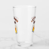 Trinken wir goldenes Bier Glas (Links)
