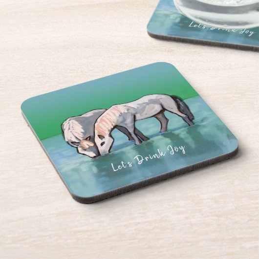Trinken wir Joy Beverage Coaster Getränkeuntersetzer (Linke Seite)