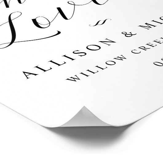 Trinken wir zu Liebe Script Empfang Abendessen Zei Poster (Ecke)