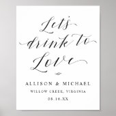 Trinken wir zu Liebe Script Empfang Abendessen Zei Poster (Vorne)