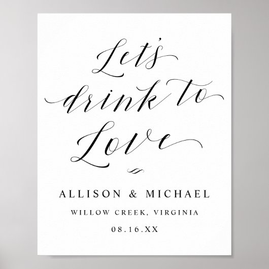 Trinken wir zu Liebe Script Empfang Abendessen Zei Poster (Vorne)