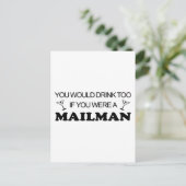 Trinken zu - Mailman Postkarte (Stehend Vorderseite)