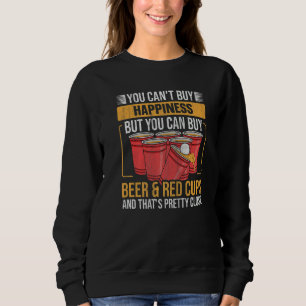 Trinkende Beer-Pong-Party-Zitat für einen Beer-Pon Sweatshirt