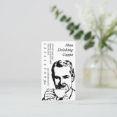 Trinkende Hauptlinie Kunst-Morgen Cuppa Treuekarte (Stehend Vorderseite)