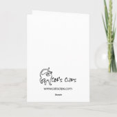 Trinkende irische Eichhörnchen-Karte Karte (Rückseite)