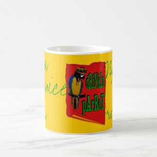 Trinkender Papagei Kaffeetasse