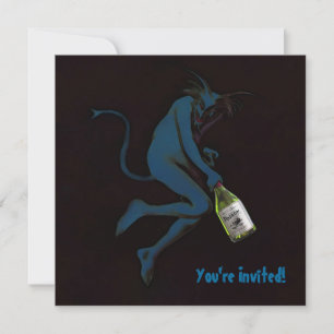 Trinkender Teufel ~ Einladungen / RSVP