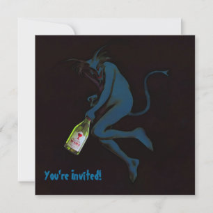 Trinkender Teufel ~ Einladungen / RSVP