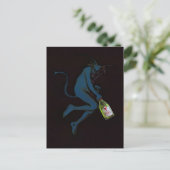 Trinkender Teufel - Postkarte (Stehend Vorderseite)