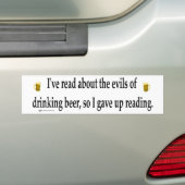trinkendes Bier Autoaufkleber (Auf Auto)