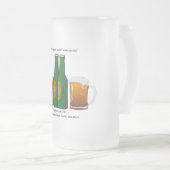 Trinkendes Bier macht Sie Fett nicht! Mattglas Bierglas (VorderseiteRechts)