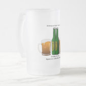 Trinkendes Bier macht Sie Fett nicht! Mattglas Bierglas (Vorderseite Links)