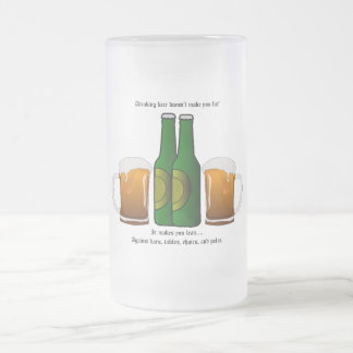 Trinkendes Bier macht Sie Fett nicht! Mattglas Bierglas