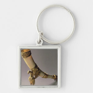 Trinkendes Horn des Elfenbeinstoßzahns mit Schlüsselanhänger