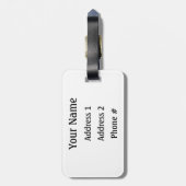 Trinkendes Snoozing… Gepäck-Umbau (personalisiert) Gepäckanhänger (Rückseite vertikal)