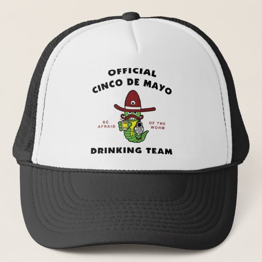 Trinkendes Team Cinco Des Mayo Truckerkappe (Vorderseite)