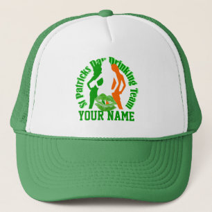 Trinkendes Team Mädchen-St. Patrcks Tages Truckerkappe