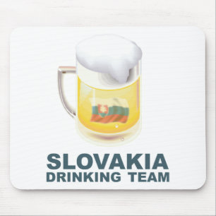 Trinkendes Team Slowakei Mousepad