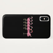Trinkendes Weingeschenk des Flamingos Case-Mate iPhone Hülle (Rückseite (Horizontal))