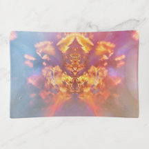 Trinket-Behälter des Saphir-Gold|