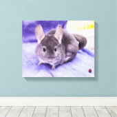 Trinket! - Chinchilla Canvas Print Leinwanddruck (Insitu (Holzboden))
