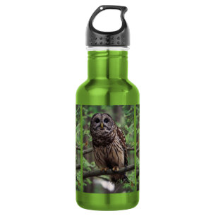 Trinkflasche aus Edelstahl mit Bild eines Streifen
