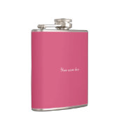 Trinkflasche aus rosa Vinyl Flachmann (Rechts)