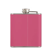 Trinkflasche aus rosa Vinyl Flachmann (Rückseite)