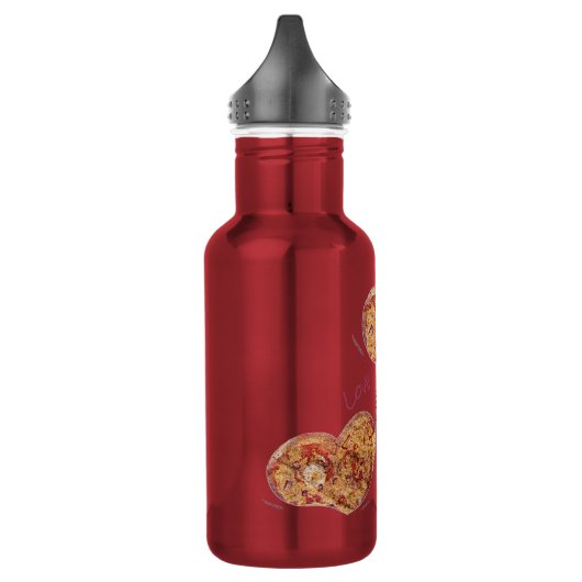 Trinkflasche klein Edelstahl Love & Peace (Links)