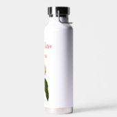 Trinkflasche mit einheimischen Blumen (Links)