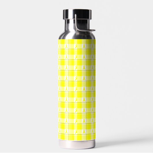 Trinkflasche mit Karomuster für das Bewusstsein fü (Links)