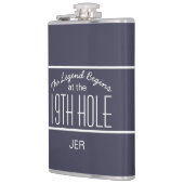 Trinkflasche mit monogrammierten Initialen für Gol Flachmann (Links)