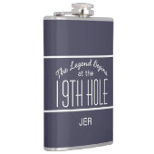 Trinkflasche mit monogrammierten Initialen für Gol Flachmann (Rechts)