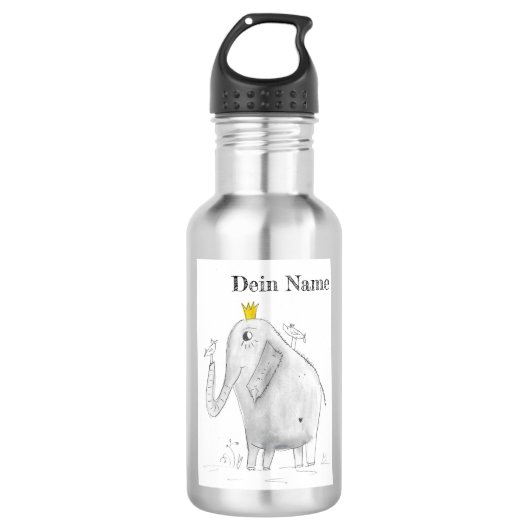 Trinkflasche mit Name, Trinkflasche personalisiert (Vorderseite)
