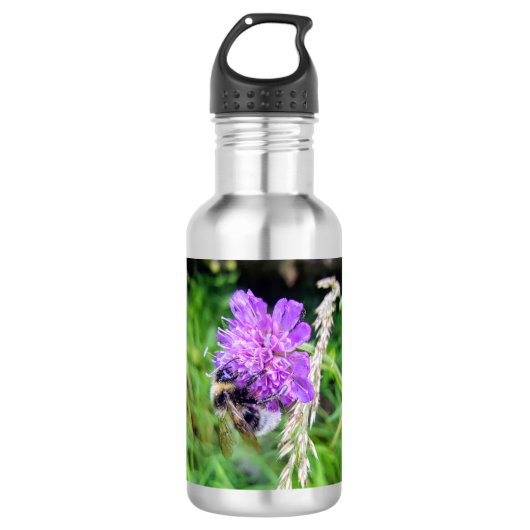 Trinkflasche mit Naturmotiv – Jede Blüte zählt (Vorderseite)
