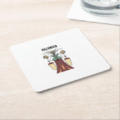 Trinkflasche Rechteckiger Pappuntersetzer (angewinkelt)