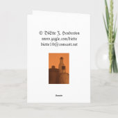 Trinkflaschen Halloween-Karte Karte (Rückseite)