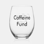Trinkgeld-Kaffeebar für Kaffeehaus oder Café Weinglas Ohne Stiel (Rückseite)