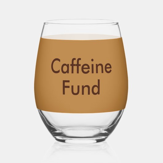 Trinkgeld-Kaffeebar für Kaffeehaus oder Café Weinglas Ohne Stiel (Vorderseite)