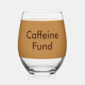 Trinkgeld-Kaffeebar für Kaffeehaus oder Café Weinglas Ohne Stiel (Rückseite)