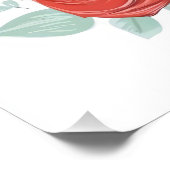 Trinkgeld Wird Mit Roten Rosen Begrüßt Fotodruck (Ecke)