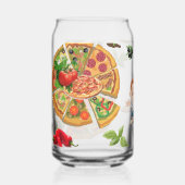 Trinkgeschirr-Set Pizza-Zeit Dosenglas (Vorderseite)