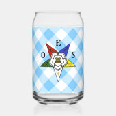 Trinkglas des Order of the Eastern Star Dosenglas (Vorderseite)