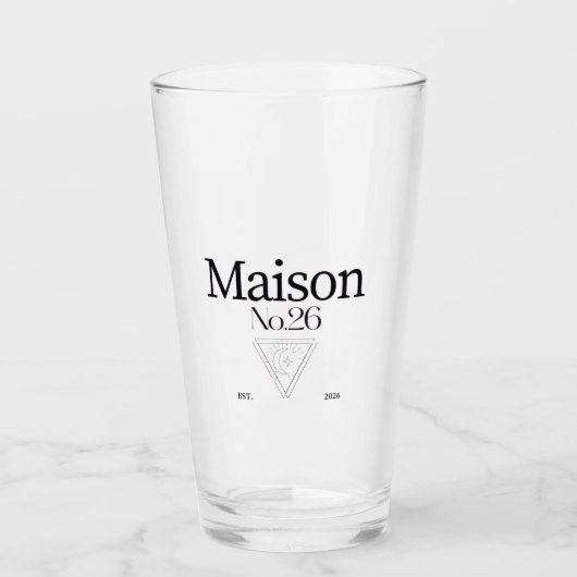 Trinkglas Glas (Vorderseite)