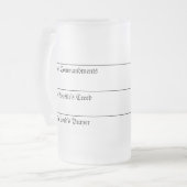 Trinkglas Martins Luthers Mattglas Bierglas (Vorderseite Links)