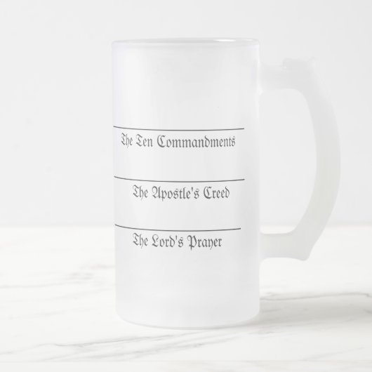Trinkglas Martins Luthers Mattglas Bierglas (Rechts)