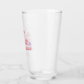 Trinkglas mit Flamingos Glas (Rechts)